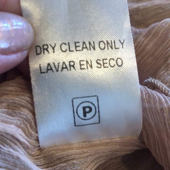 Miss Me Collection Blush and Rhinestone Accented Spaghetti Strap Silk Dress - Picture 12 of 12